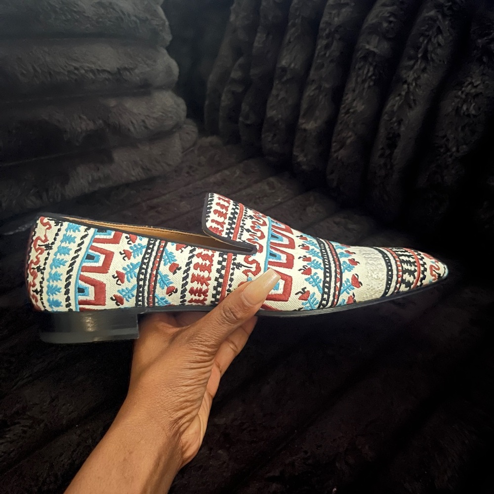 Christian Louboutin Printed Loafers - Picture 1 of 6
